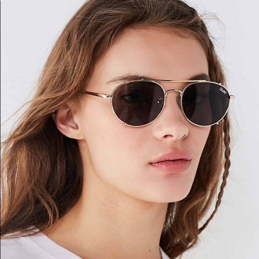 QUAY Australia Little J Aviator Sunglasses